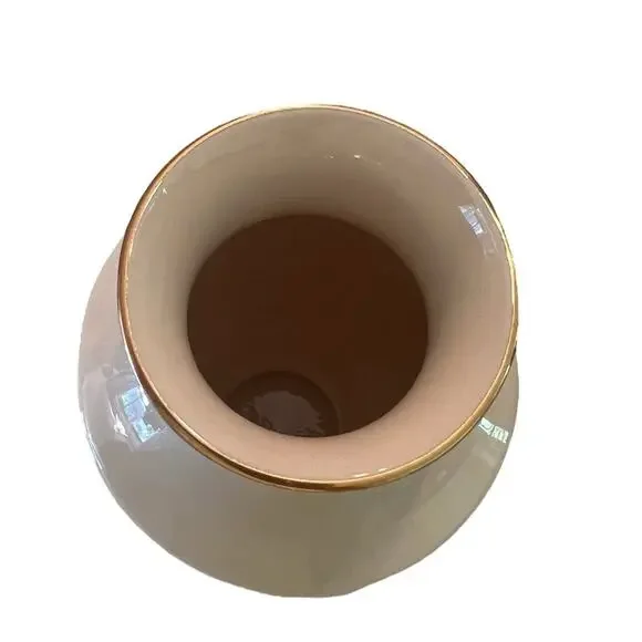 Vintage Lenox Fruits of Life Harvest Embossed Gold Trimmed Vase 9.5